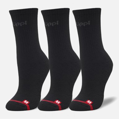 CALCETINES LOGO LIPPI PACK MID NEGRO LIPPI V26 - 1