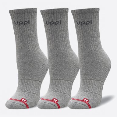 CALCETINES LOGO LIPPI PACK MID GRIS LIPPI V26 - 1