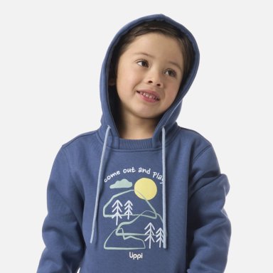 POLERON NIÑO INSIGNE HOODY SWEATSHIRT AZUL OSCURO LIPPI V26 - 4