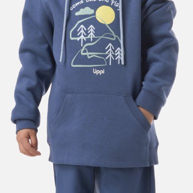 POLERON NIÑO INSIGNE HOODY SWEATSHIRT AZUL OSCURO LIPPI V26 - 5