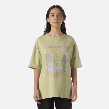 POLERA TEEN GIRL FREEDOM OVERSIZE T-SHIRT VERDE MANZANA LIPPI - 1