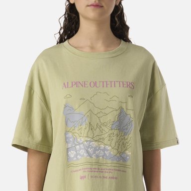POLERA TEEN GIRL FREEDOM OVERSIZE T-SHIRT VERDE MANZANA LIPPI - 4