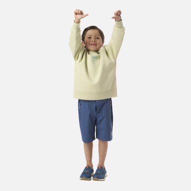 POLERON NIÑO INSIGNE SWEATSHIRT OVERSIZE GRIS CLARO / VERDE AGUA LIPPI - 5