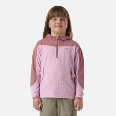 POLERON NIÑA SALTAMONTES NANO-F 1/4 ZIP HOODY ROSA LIPPI - 1