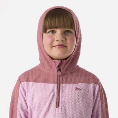 POLERON NIÑA SALTAMONTES NANO-F 1/4 ZIP HOODY ROSA LIPPI - 4