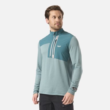 POLERON HOMBRE KAROVA NANO F 1/4 ZIP TURQUESA LIPPI V26 - 2