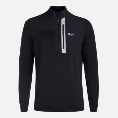 POLERON HOMBRE KAROVA NANO-F 1/4 ZIP NEGRO LIPPI V26 - 7
