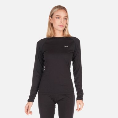PRIMERA CAPA MUJER SKINTEC MERINO TOP NEGRO LIPPI V26 - 1