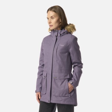 CHAQUETA MUJER ROBLE B-DRY HOODY JACKET VIOLETA MELANGE LIPPI - 2
