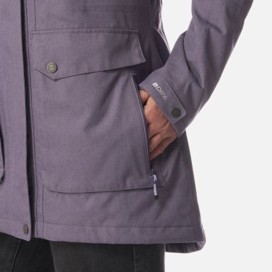 CHAQUETA MUJER ROBLE B-DRY HOODY JACKET VIOLETA MELANGE LIPPI - 7