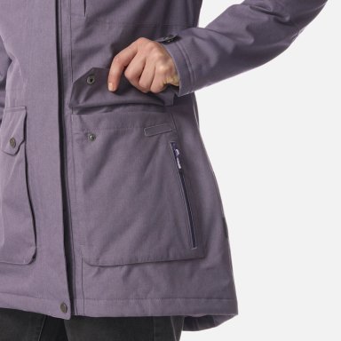CHAQUETA MUJER ROBLE B-DRY HOODY JACKET VIOLETA MELANGE LIPPI - 8