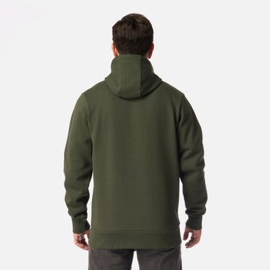 POLERON HOMBRE ULMO FULL ZIP HOODY SWEATSHIRT VERDE MILITAR LIPPI I26 - 3
