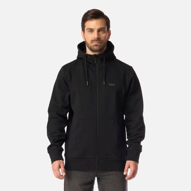 POLERON HOMBRE ULMO FULL ZIP HOODY SWEATSHIRT NEGRO LIPPI I26 - 1