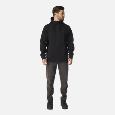 POLERON HOMBRE ULMO FULL ZIP HOODY SWEATSHIRT NEGRO LIPPI I26 - 6