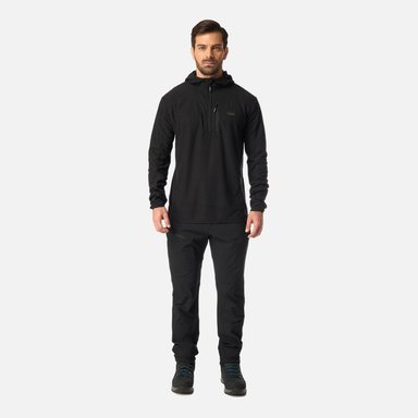 POLERON HOMBRE JACARANDA NANO-F 1/4 ZIP HOODY NEGRO LIPPI I26 - 5