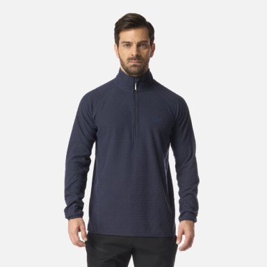 POLERON HOMBRE JACARANDA NANO-F 1/4 ZIP AZUL MARINO LIPPI I26 - 1