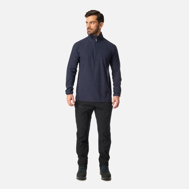 POLERON HOMBRE JACARANDA NANO-F 1/4 ZIP AZUL MARINO LIPPI I26 - 5