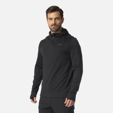 POLERON HOMBRE VIEDMA 1000 NANO-F 1/4 ZIP HOODY NEGRO LIPPI - 2