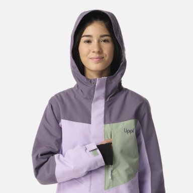 CHAQUETA TEEN GIRL ANDES B-DRY HOODY JACKET LILA LIPPI I26 - 4