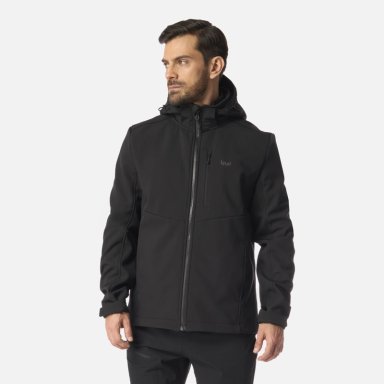 CHAQUETA HOMBRE MACAYA SOFTSHELL HOODY JACKET NEGRO LIPPI I26 - 1