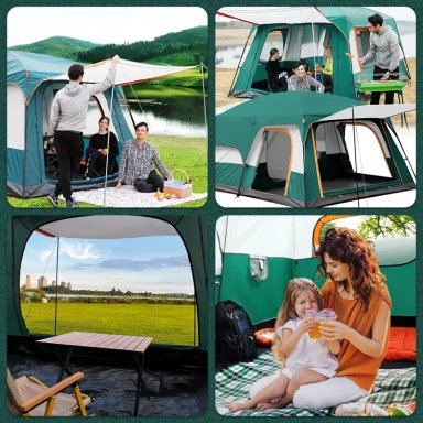 CARPA 10 PERSONAS CON DOBLE CAPA GRAN ESPACIO 3,05X4,2X2,1M - 6