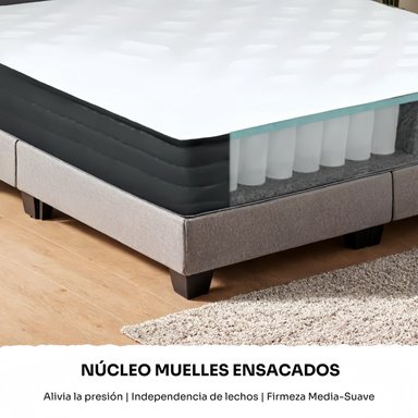 COLCHÓN REBONEC 2 PLAZAS VITALIA RESORTES POCKET 150 X 200 X 24 CM - 6