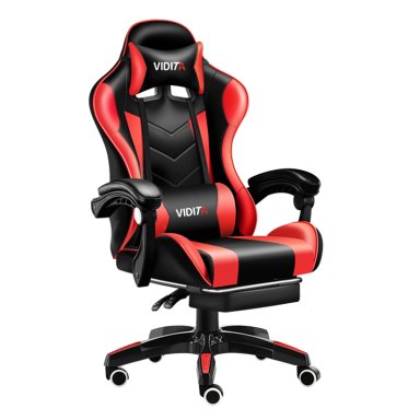 SILLA GAMER PROFESIONAL GX2000 CON REPOSAPIÉS-EN COLOR ROJO - 1