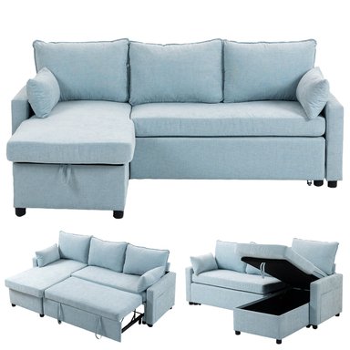 SOFA CAMA LETICIA SECCIONALS CON ALMACENAMIENTO OCULTO - 1