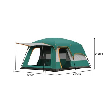 CARPA 10 PERSONAS CON DOBLE CAPA GRAN ESPACIO 3,05X4,2X2,1M - 7