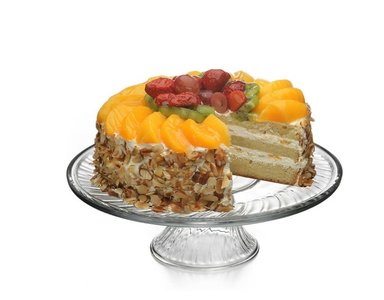 PLATO POSTRE CON PIE 31CM - 1
