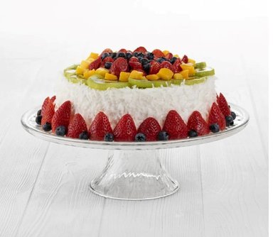 PLATO POSTRE CON PIE 31CM - 2