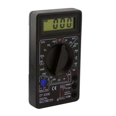 TESTER DIGITAL DT-830B CLASICO NEGRO CAJA - 2