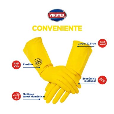 PACK X 4 GUANTE CONVENIENTE CLASICA TALLA M – VIRUTEX - 1
