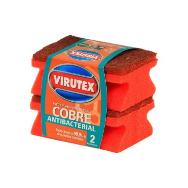 PACK X 4 ESPONJAS ACANALADA COBRE 2 UND. – VIRUTEX - 1