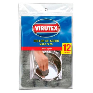 PACK X 4 ROLLOS DE ACERO 12 UND. / MAGO PADS – VIRUTEX - 2