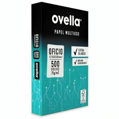 PAPEL TAMAÑO OFICIO CUTE-SIZE 75 GRS 500 HOJAS – OVELLA - 1