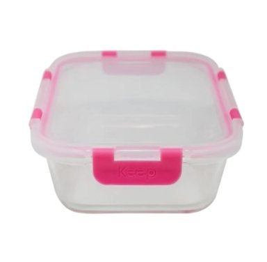 CONTENEDOR HERMETICO CUADRADO 1200ML GLASS KEEP - 2