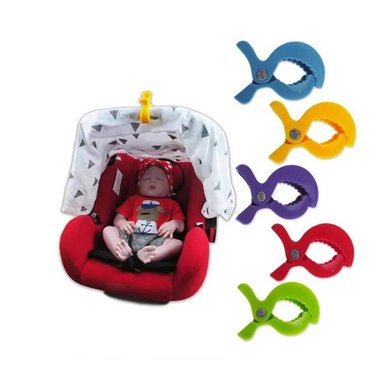 PACK 4 PINZAS PARA COCHE SUJETA TODO ROJO - 4