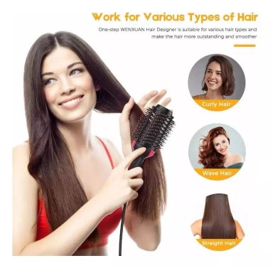 CEPILLO ELÉCTRICO ONE STEP SECADOR RIZADOR VOLUMINIZADOR ONE-STEP CERO FRIZ - 2