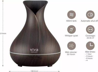 HUMIDIFICADOR TIPO FLORERO PURIFICADOR DE AIRE 400ML + ESENCIA - 3