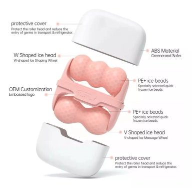 MASAJEADOR FACIAL RODILLO FRIO PARA ROSTRO Y CUELLO - 3