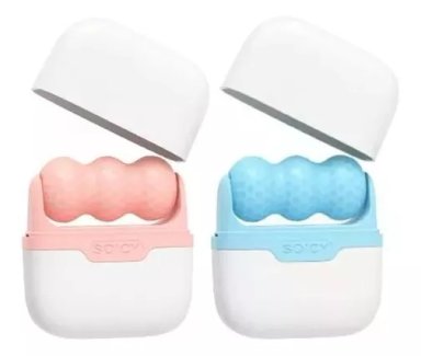MASAJEADOR FACIAL RODILLO FRIO PARA ROSTRO Y CUELLO - 2