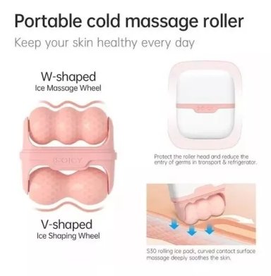 MASAJEADOR FACIAL RODILLO FRIO PARA ROSTRO Y CUELLO - 4