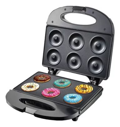 MINI MÁQUINA PARA HACER DONAS POSTRES DONUTS COLOR NEGRO - 2