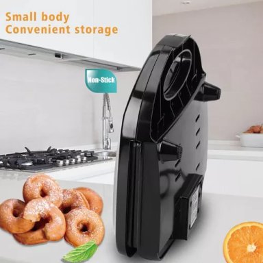MINI MÁQUINA PARA HACER DONAS POSTRES DONUTS COLOR NEGRO - 5