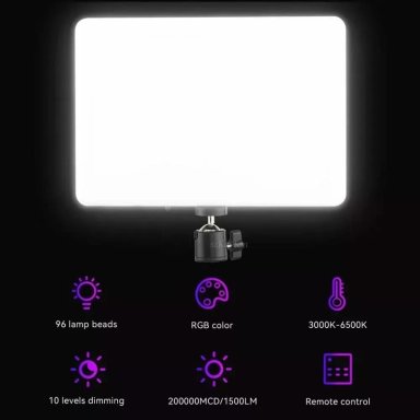 PANEL FOTOGRAFIA VIDEO LED ESTUDIO LUZ DE RELLENO PL-26 - 5