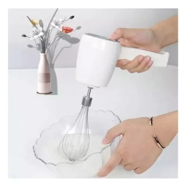 BATIDOR DE REPOSTERIA ELE CTRICO INALAMBRICO USB MEZCLADOR - 5