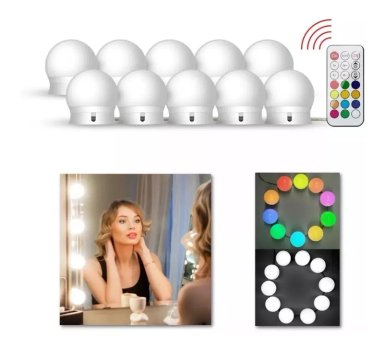 LUZ LED TIPO AMPOLLETAS RGB ESPEJOS - 3