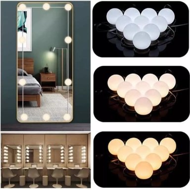 LUZ LED TIPO AMPOLLETAS RGB ESPEJOS - 5