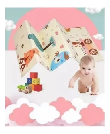 ALFOMBRA 180 X 120 CM ANTIGOLPES PARA NIÑOS BEBES PLEGABLE - 2